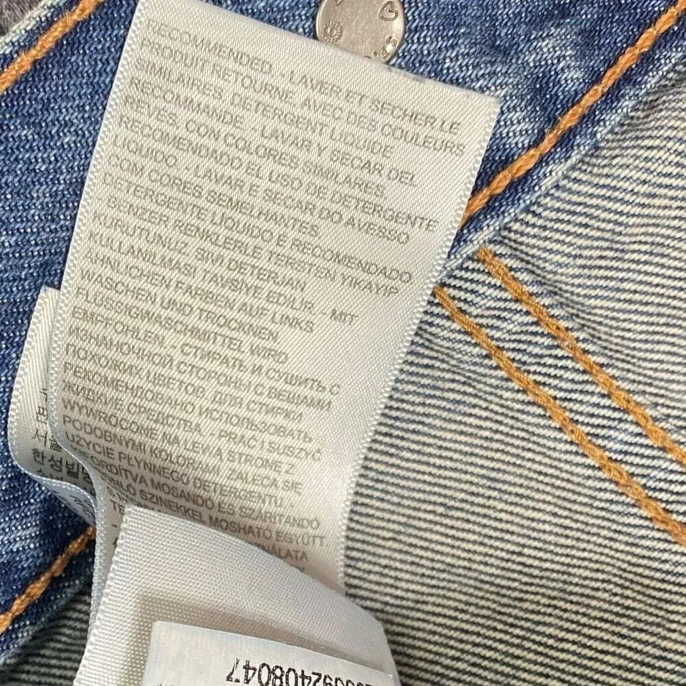 Levi's Made & Crafted Pleated Front Type II Denim Jean Jacket Mens size S New - Picture 10 of 12